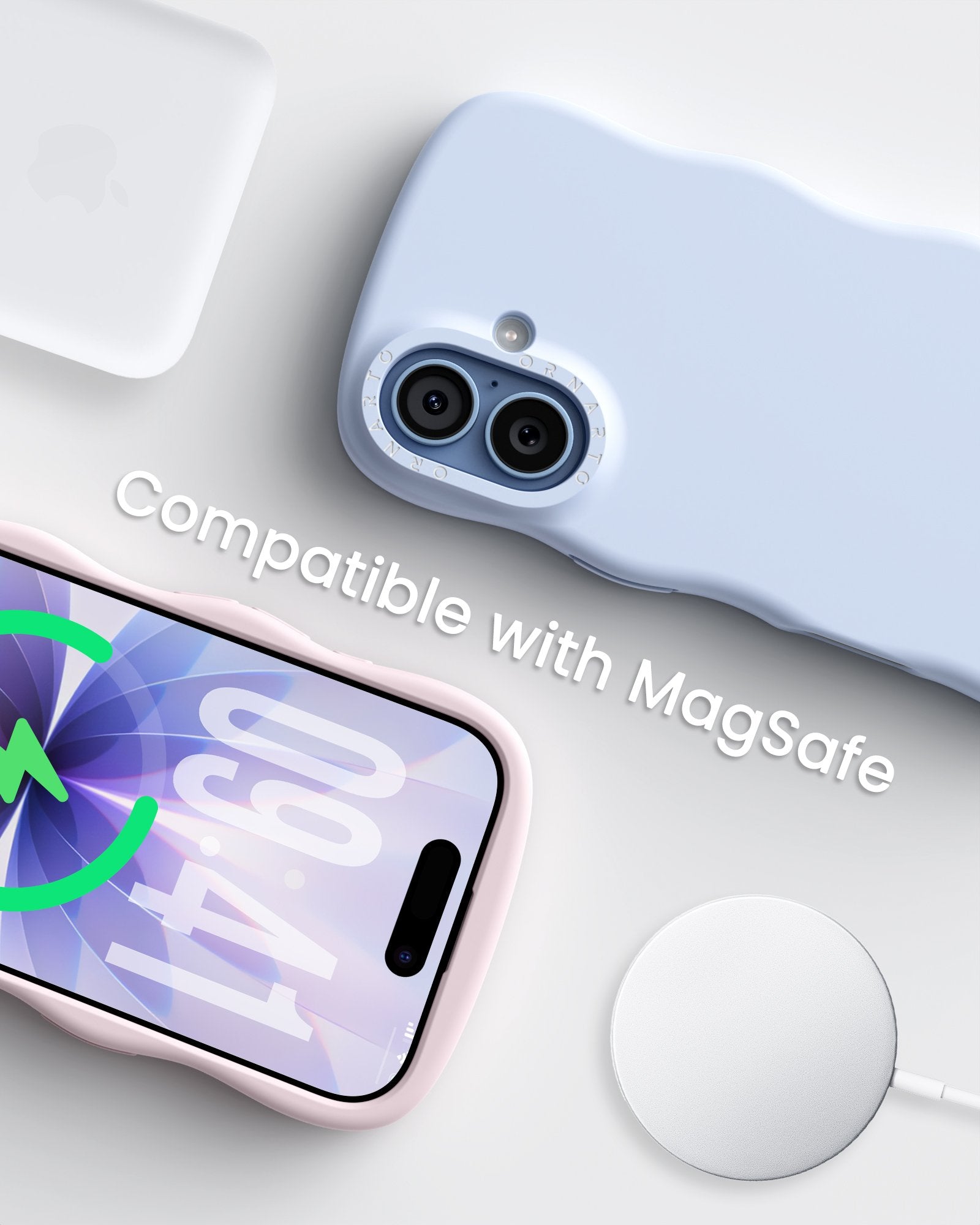 Wavy Liquid Silicone for iPhone 17 Series