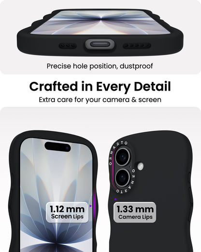 Wavy Liquid Silicone for iPhone 17 Series