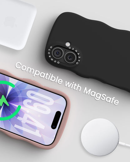 Wavy Liquid Silicone for iPhone 17 Series