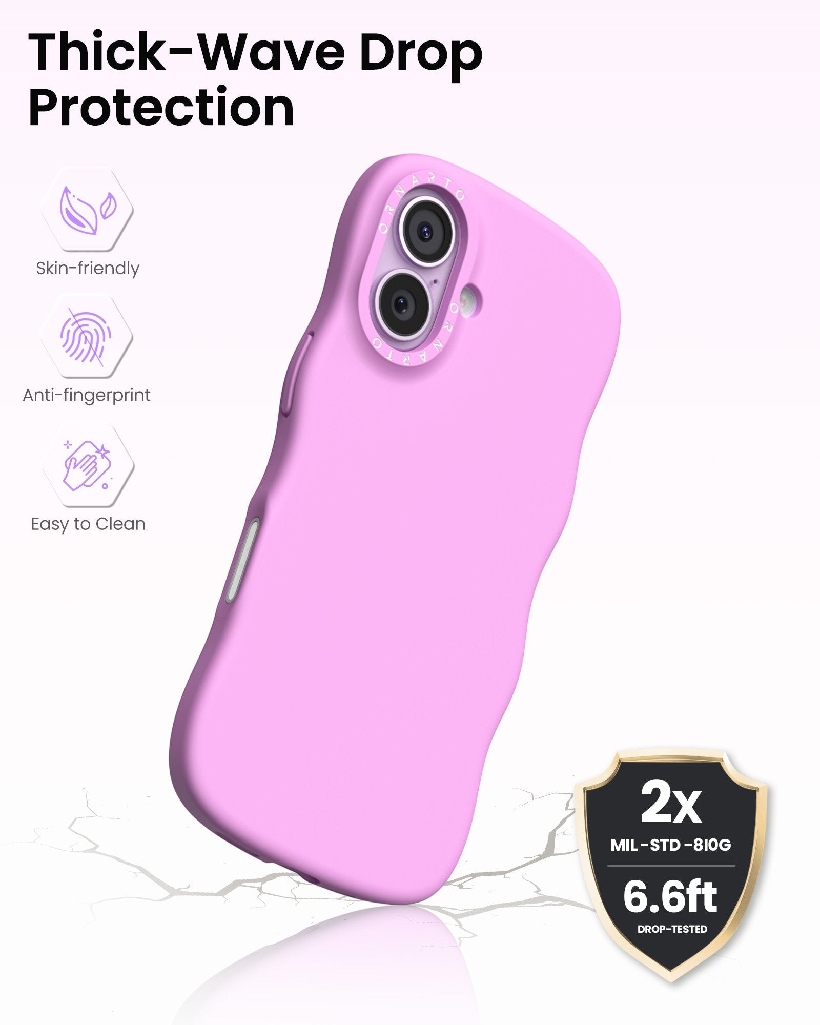 Wavy Liquid Silicone for iPhone 17 Series