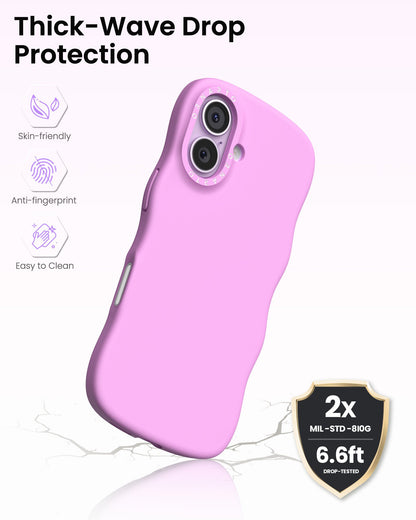 Wavy Liquid Silicone for iPhone 17 Series