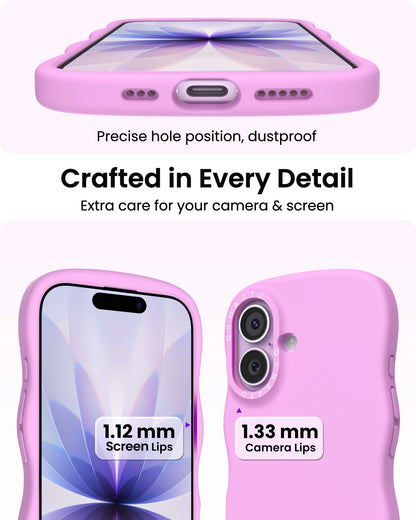 Wavy Liquid Silicone for iPhone 17 Series