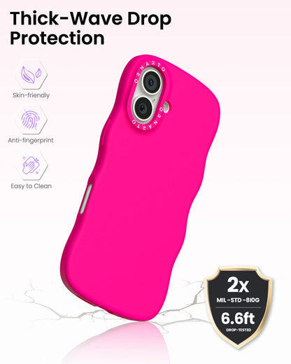 Wavy Liquid Silicone for iPhone 17 Series