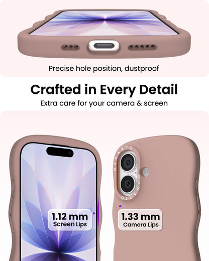 Wavy Liquid Silicone for iPhone 17 Series