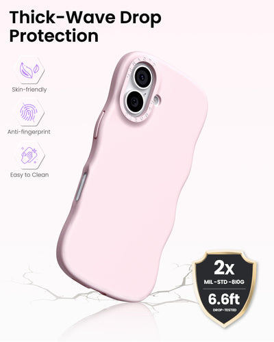Gewelltes Flüssigsilikon für die iPhone 17 Serie