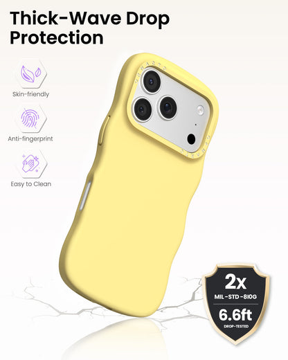 Wavy Liquid Silicone for iPhone 17 Series