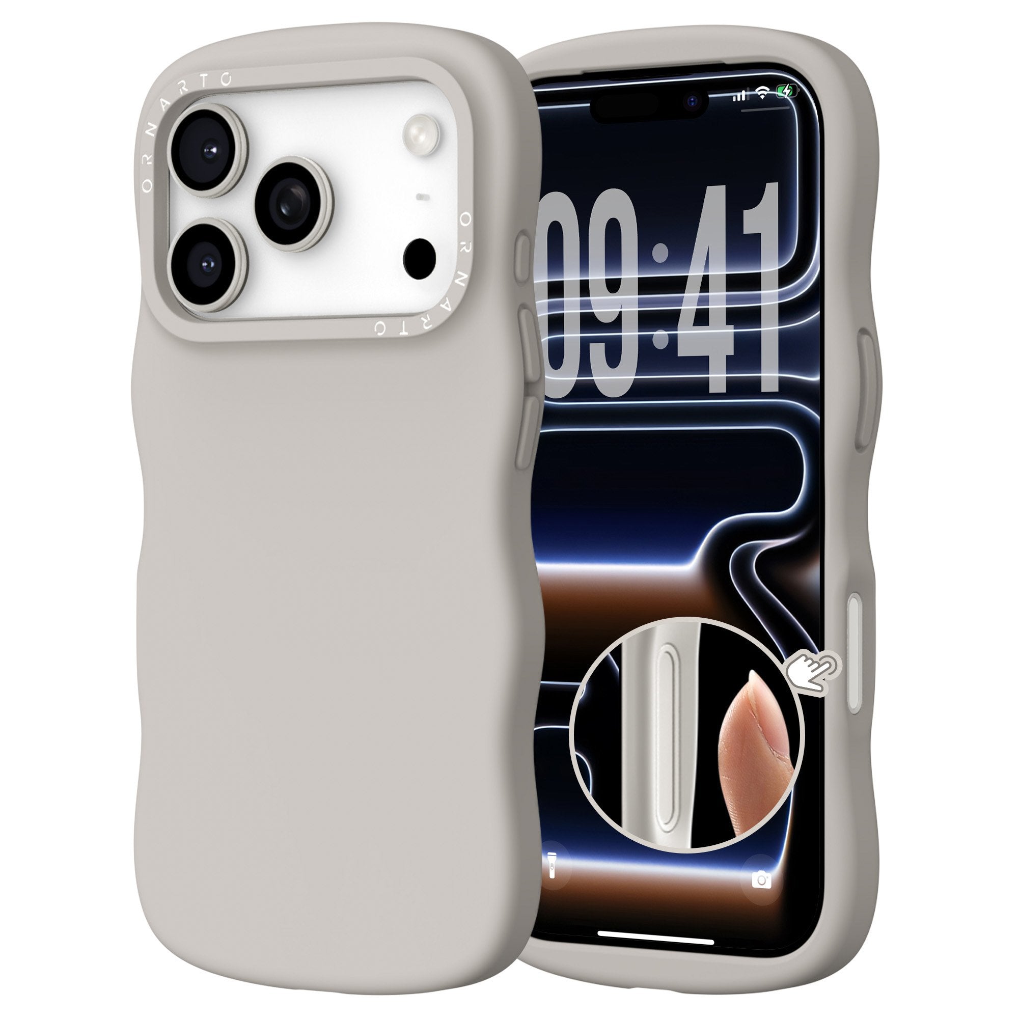 Wavy Liquid Silicone for iPhone 17 Series