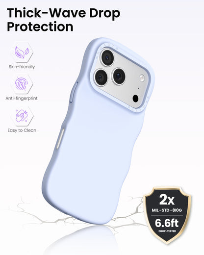 Wavy Liquid Silicone for iPhone 17 Series