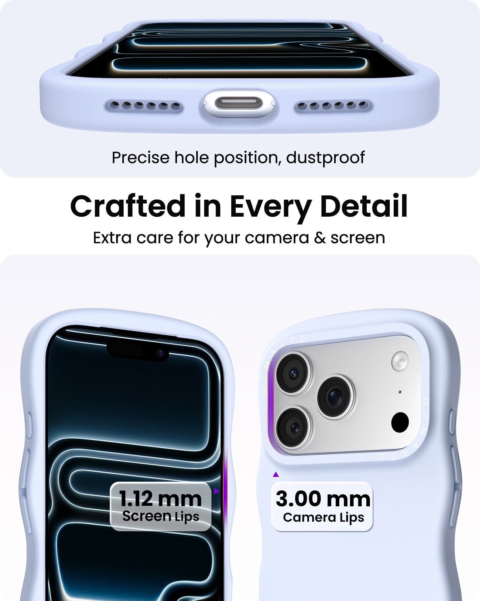 Wavy Liquid Silicone for iPhone 17 Series