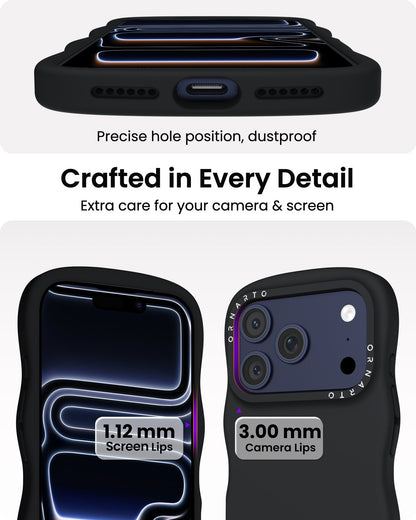 Wavy Liquid Silicone for iPhone 17 Series