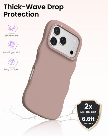 Wavy Liquid Silicone for iPhone 17 Series