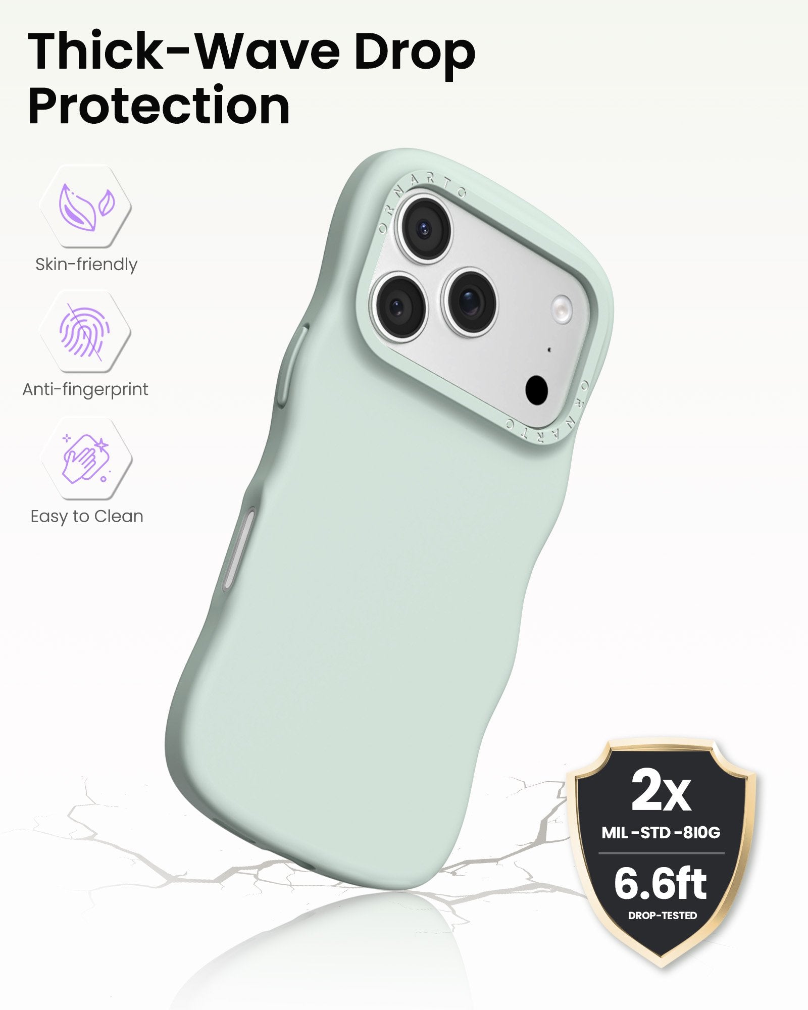 Wavy Liquid Silicone for iPhone 17 Series