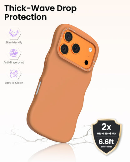Wavy Liquid Silicone for iPhone 17 Series