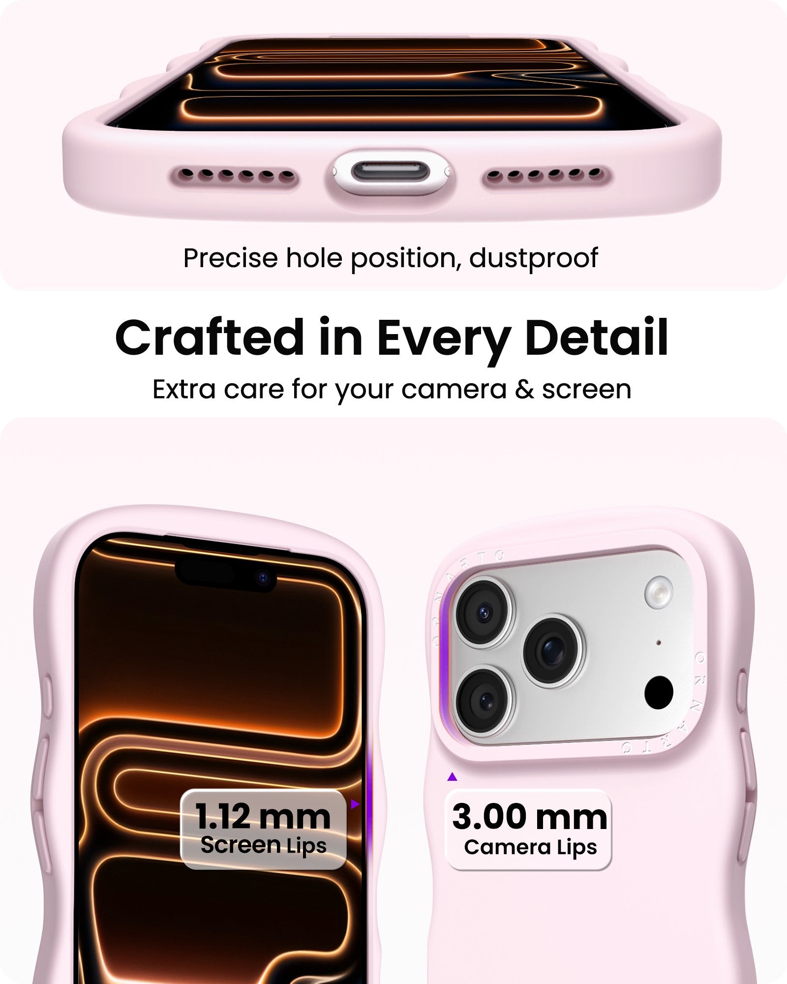 Wavy Liquid Silicone for iPhone 17 Series