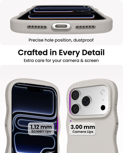 Gewelltes Flüssigsilikon für die iPhone 17 Serie