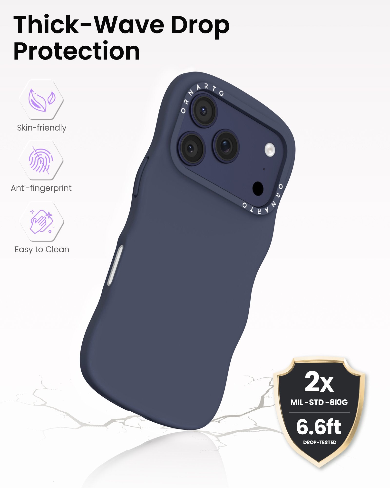 Wavy Liquid Silicone for iPhone 17 Series