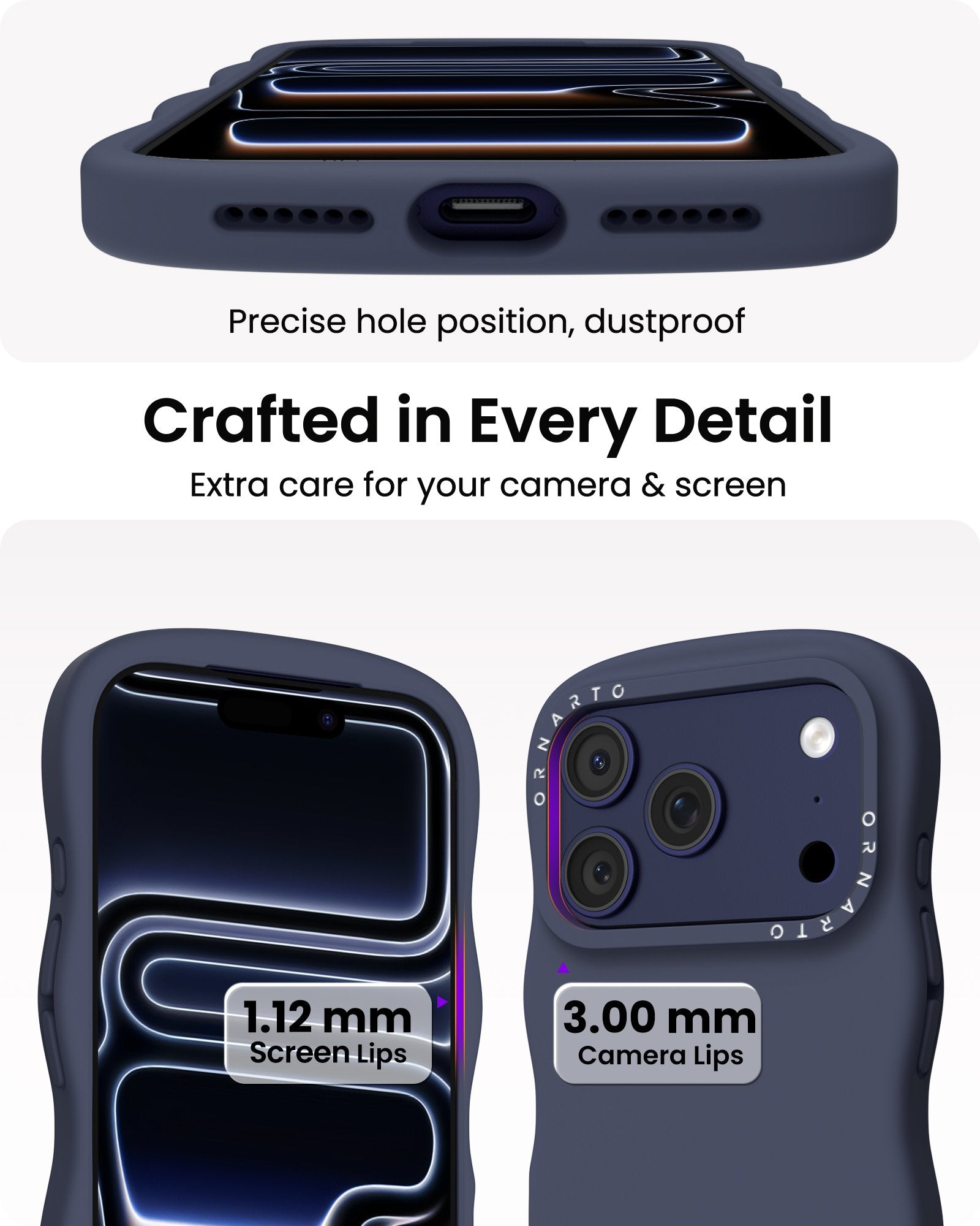 Wavy Liquid Silicone for iPhone 17 Series