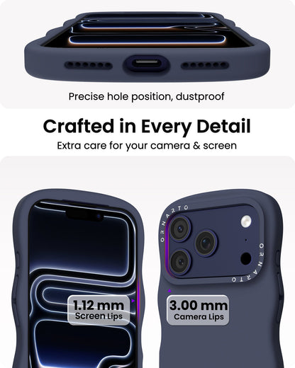 Wavy Liquid Silicone for iPhone 17 Series