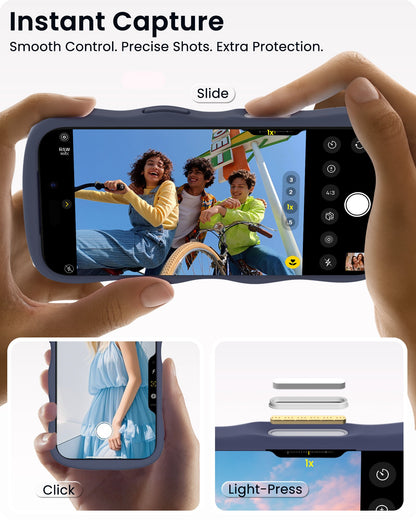 Wavy Liquid Silicone for iPhone 17 Series