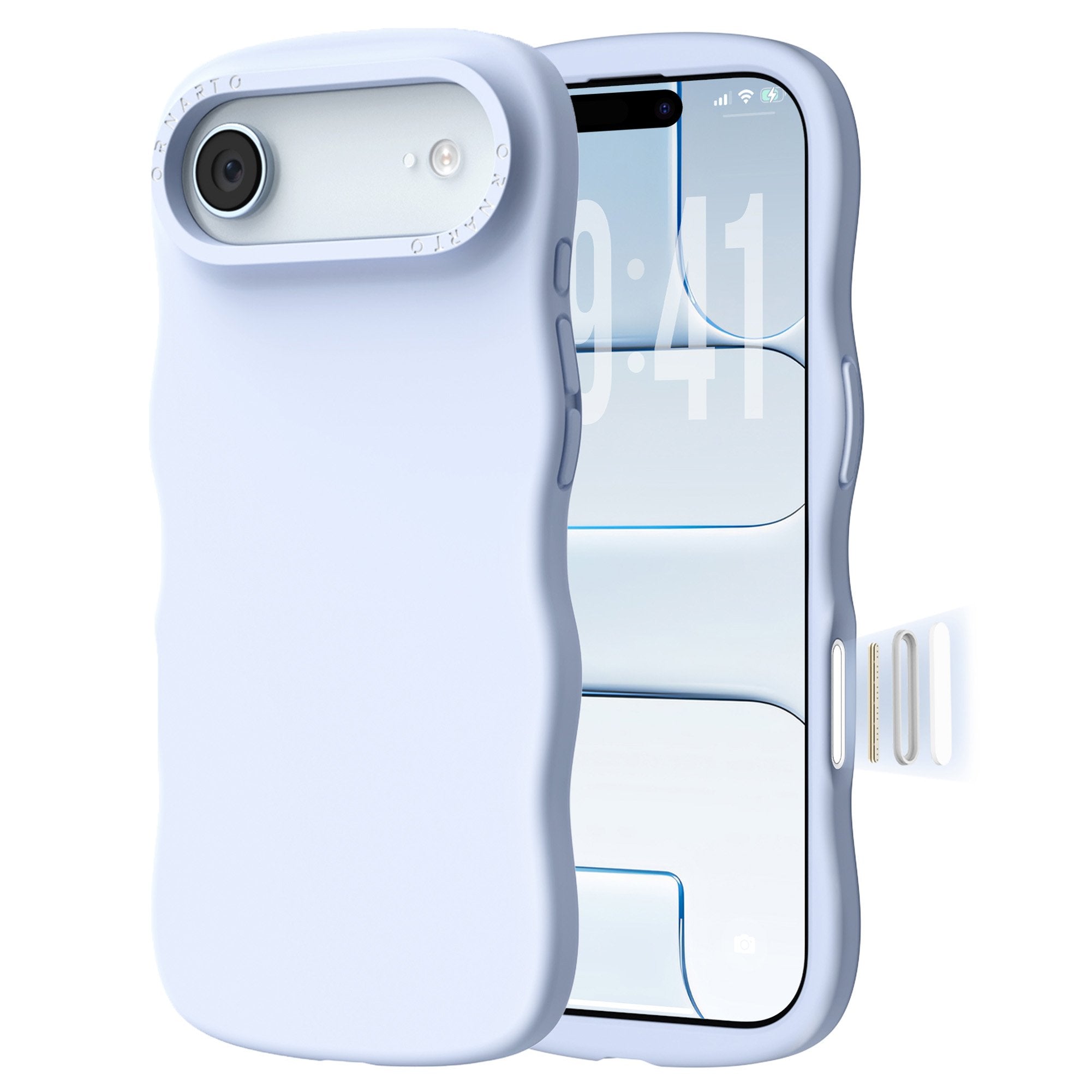 Wavy Liquid Silicone for iPhone 17 Series