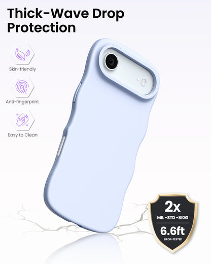 Wavy Liquid Silicone for iPhone 17 Series