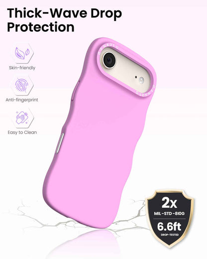 Wavy Liquid Silicone for iPhone 17 Series
