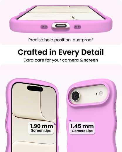 Wavy Liquid Silicone for iPhone 17 Series