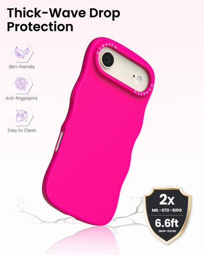 Wavy Liquid Silicone for iPhone 17 Series