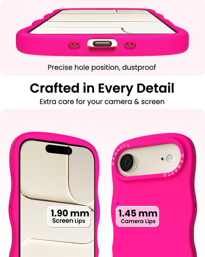 Wavy Liquid Silicone for iPhone 17 Series