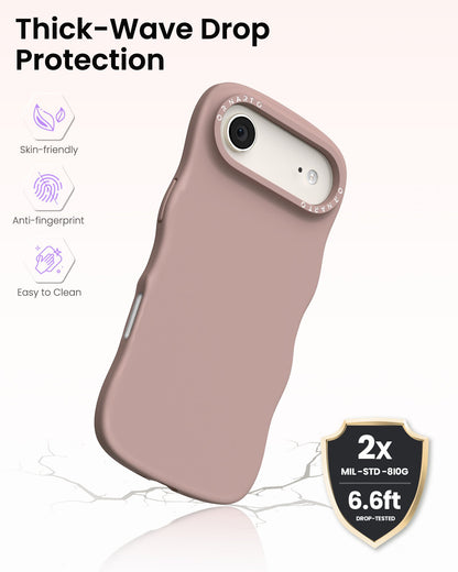 Wavy Liquid Silicone for iPhone 17 Series