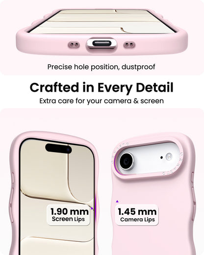 Wavy Liquid Silicone for iPhone 17 Series