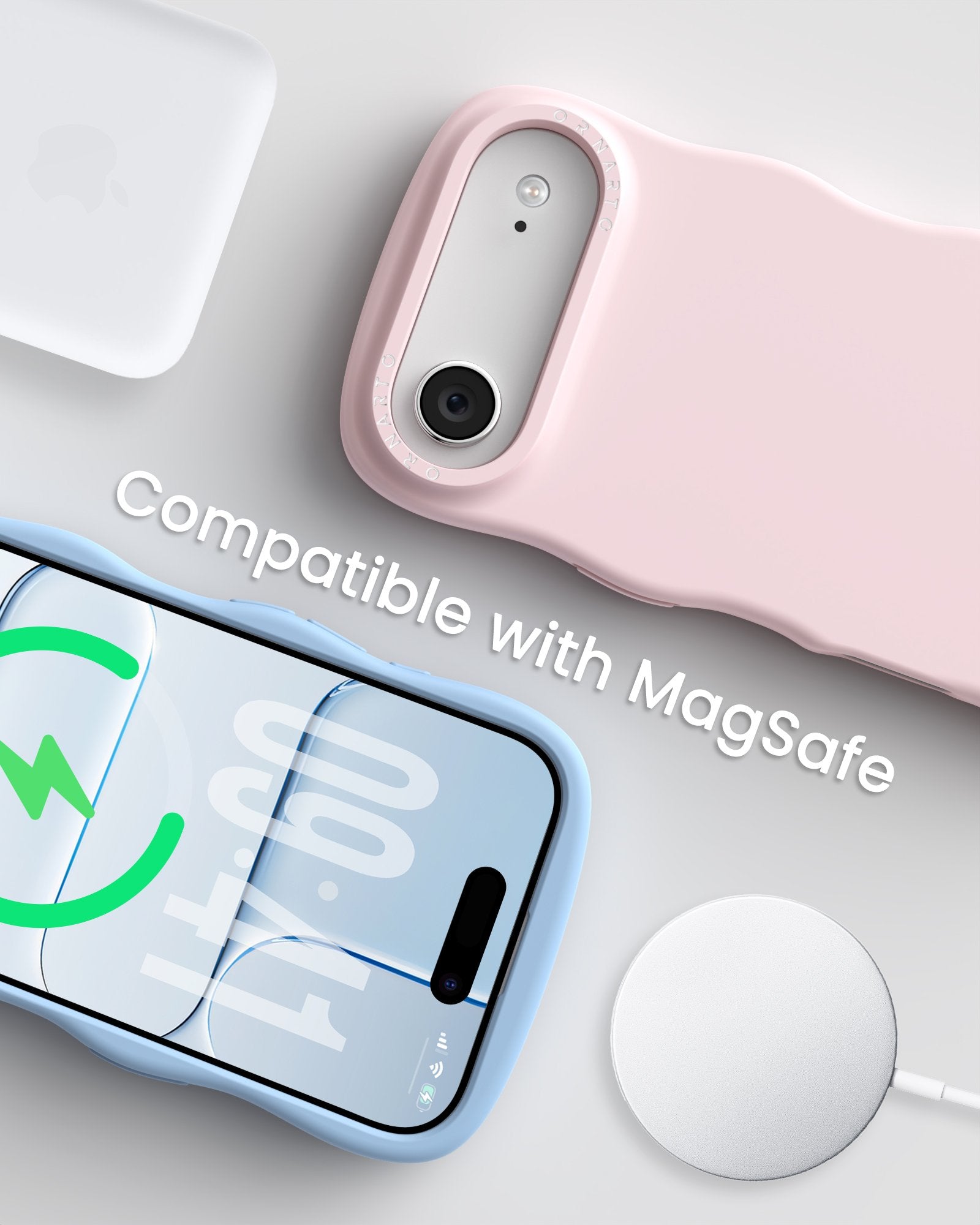 Wavy Liquid Silicone for iPhone 17 Series